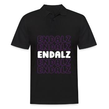 Alzheimer - Männer Poloshirt - Schwarz - Vorne - Kai (181cm)