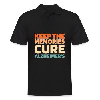 Alzheimer Soutien à la maladie d’Alzheimer - Polo Homme - noir - Devant - Kai (181cm)