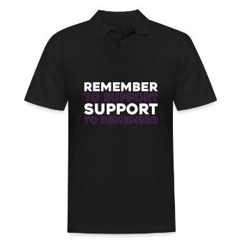 Alzheimer Alzheimers Support - Männer Poloshirt - Schwarz - Vorne - Kai (181cm)