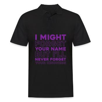 Alzheimer Drôle Sensibilisation à la maladie d’Alzheimer - Polo Homme - noir - Devant - Kai (181cm)