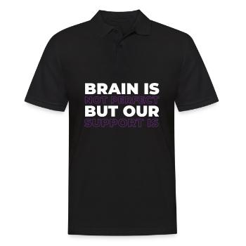 Alzheimer Drôle Sensibilisation à la maladie d’Alzheimer - Polo Homme - noir - Devant - Kai (181cm)