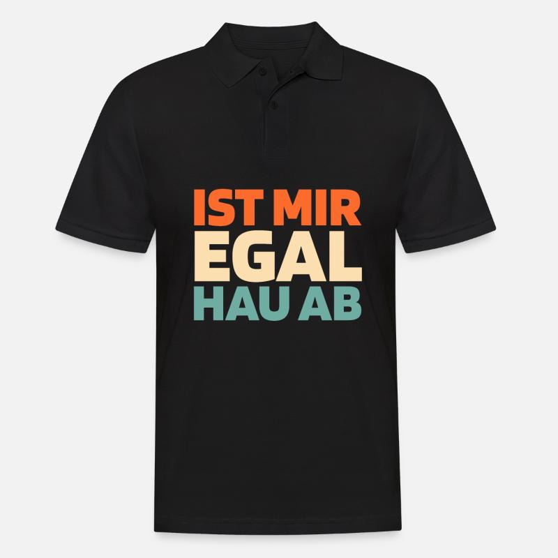 Schwarzer Humor - Männer Poloshirt - Schwarz