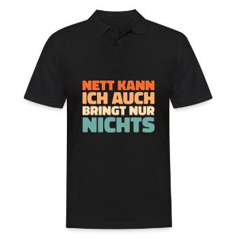 Humour noir - Polo Homme - noir - Devant - Kai (181cm)