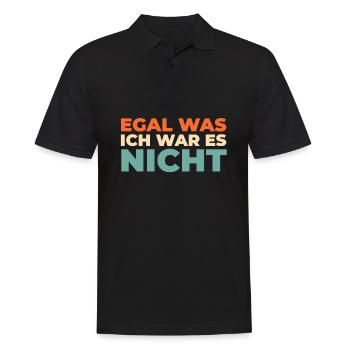 Humour noir Dictons drôles - Polo Homme - noir - Devant - Kai (181cm)