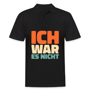 Black humor it wasn't me - Men's Polo Shirt - black - Front - Kai (181cm)