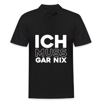 Black humor I don't have to do anything - Men's Polo Shirt - black - Front - Kai (181cm)