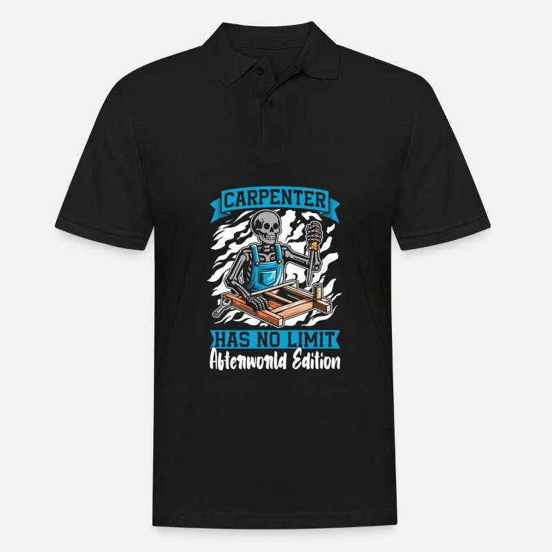 Charpentier Charpentier Charpentier Squelette de charpentier - Polo Homme - noir
