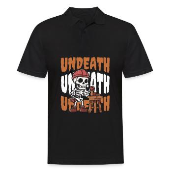 Carpenter Carpenter Carpenter Skeleton Undeath - Men's Polo Shirt - black - Front - Kai (181cm)