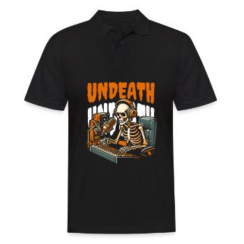 Ingénieur du son Ingénieur du son Skeleton Undeath - Polo Homme - noir - Devant - Kai (181cm)