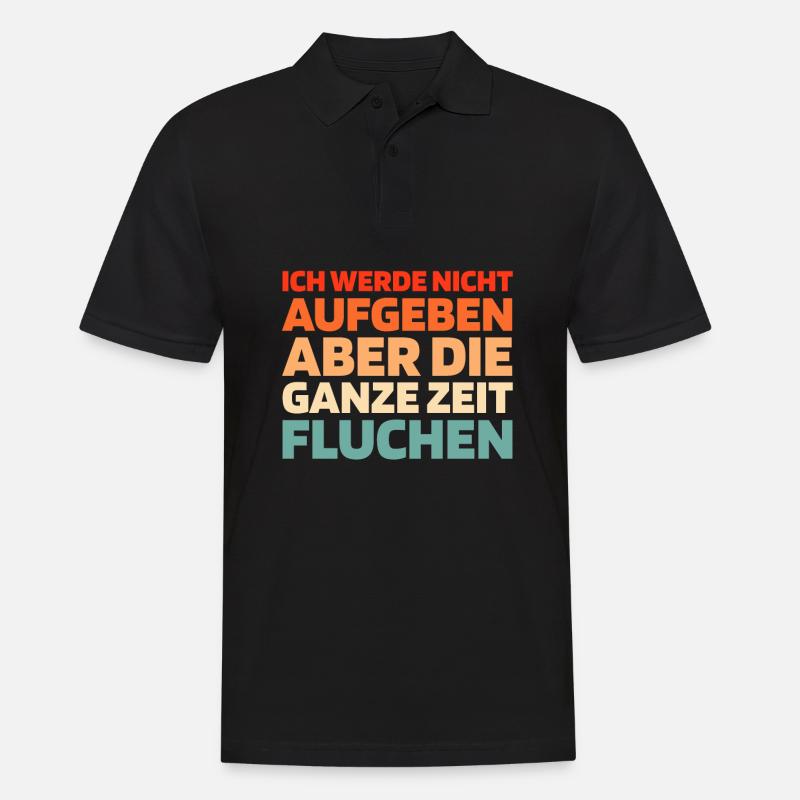 Schwarzer Humor - Männer Poloshirt - Schwarz