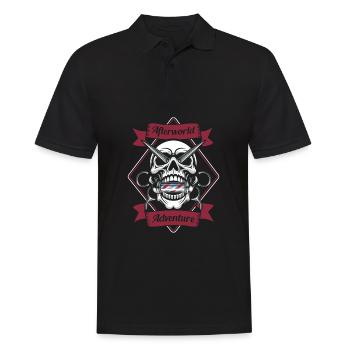 Barber Barbershop Afterworld Adventure - Männer Poloshirt - Schwarz - Vorne - Kai (181cm)