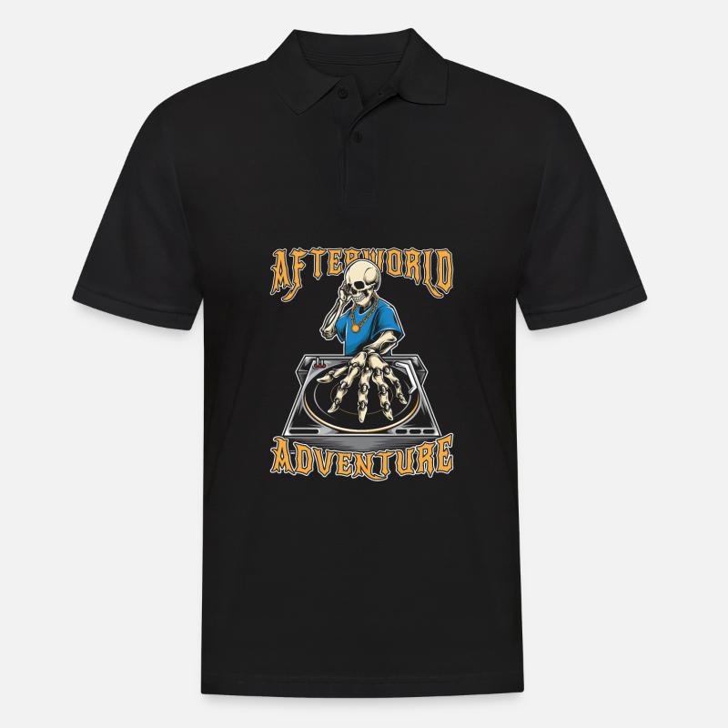 Techno Raver Afterworld Adventure - Polo Homme - noir