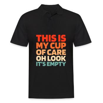 Schwarzer Humor Funny Quote Saying - Männer Poloshirt - Schwarz - Vorne - Kai (181cm)