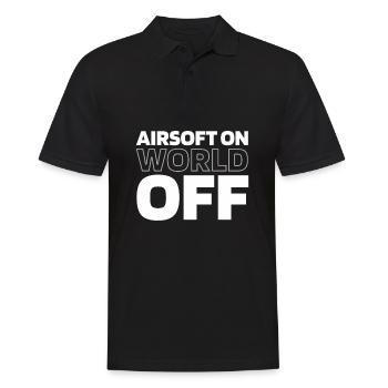 Airsoft Airsoft sur World Off - Polo Homme - noir - Devant - Kai (181cm)