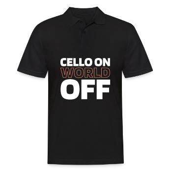 Violoncelle Violoncelliste Violoncelle On World Off - Polo Homme - noir - Devant - Kai (181cm)