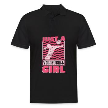 Joueur de volley-ball Joueur de volley-ball juste une fille de volley-ball - Polo Homme - noir - Devant - Kai (181cm)