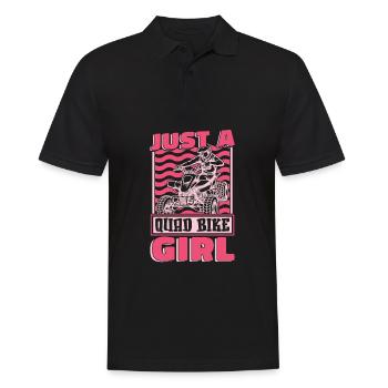 Quad Bike Just A Quad Bike Girl - Männer Poloshirt - Schwarz - Vorne - Kai (181cm)