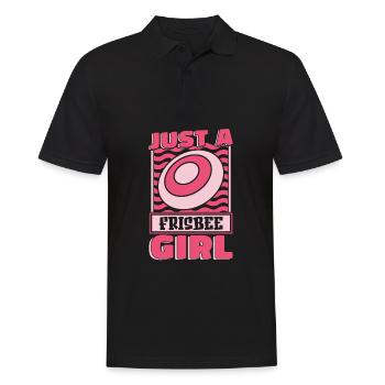 Frisbee juste une fille de frisbee - Polo Homme - noir - Devant - Kai (181cm)