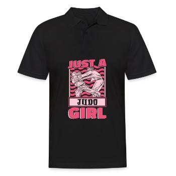 Judoka juste une fille de judo - Polo Homme - noir - Devant - Kai (181cm)