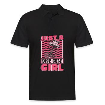 Frisbee Golf Disc Golf Juste une fille de Disc Golf - Polo Homme - noir - Devant - Kai (181cm)