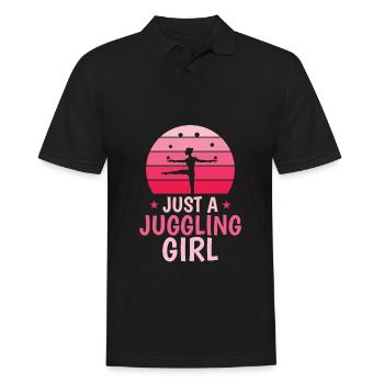 Jongleur Juste Une Jongleuse Fille Jongleuse - Polo Homme - noir - Devant - Kai (181cm)