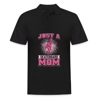 Skateur de skateboard Juste une maman de skateboard - Polo Homme - noir - Devant - Kai (181cm)