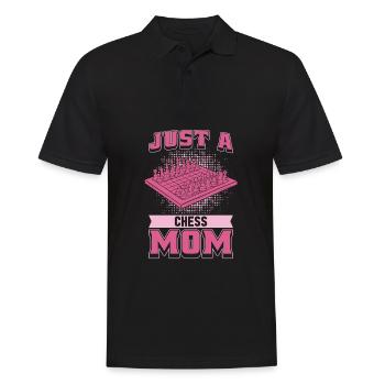 Schach Mutter Just A Chess Mom - Men's Polo Shirt - black - Front - Kai (181cm)