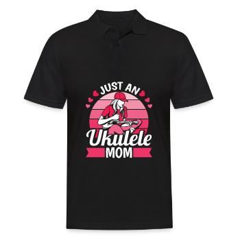 Ukulele Mutter Juste Une Maman Ukulele - Polo Homme - noir - Devant - Kai (181cm)