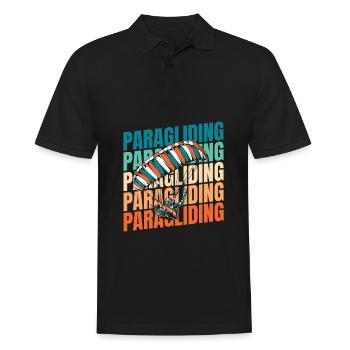 Paragliding Paragliding - Men's Polo Shirt - black - Front - Kai (181cm)