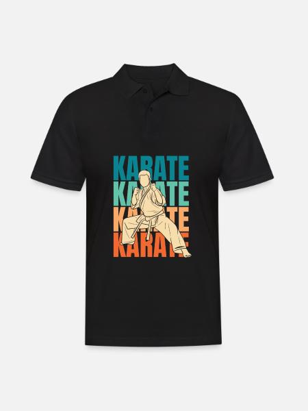 Karate - Men's Polo Shirt - black