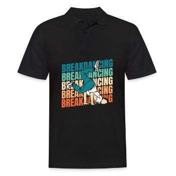 Breakdance Breakdancer Breakdancing - Männer Poloshirt - Schwarz - Vorne - Kai (181cm)