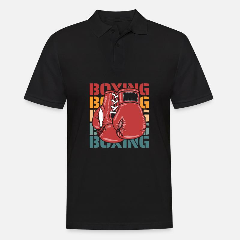 Boxen Boxer - Männer Poloshirt - Schwarz