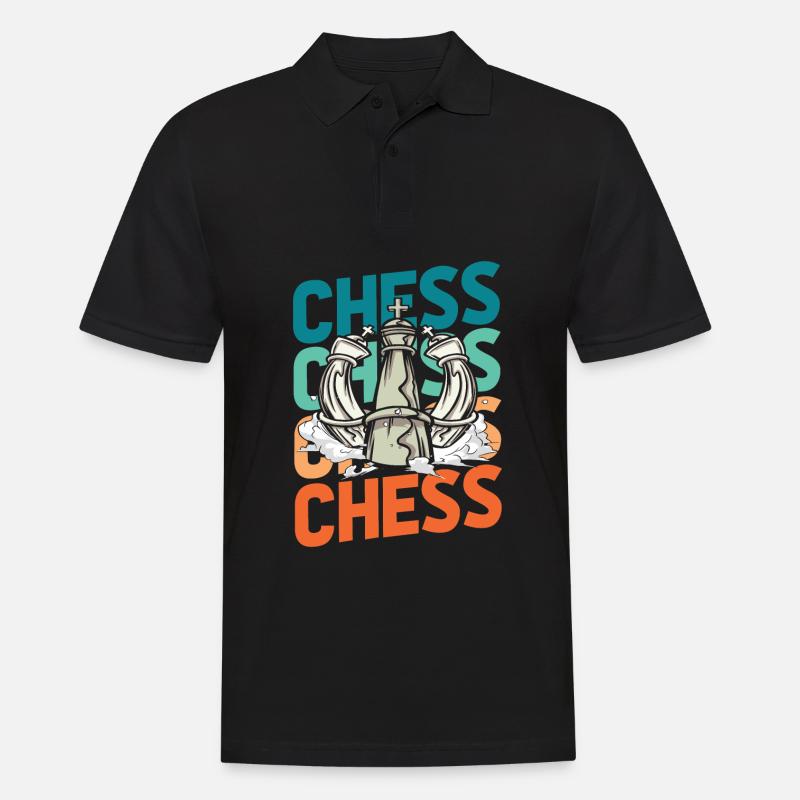 Schach - Männer Poloshirt - Schwarz