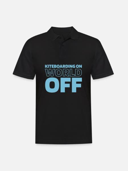 Kitesurfer Kitesurfing Kiting Kitesurfing - Men's Polo Shirt - black