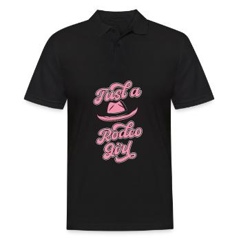 Rodeo Bull Riding Just A Rodeo Girl - Polo Homme - noir - Devant - Kai (181cm)