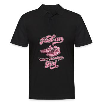 Ultramarathon Just An Ultra Marathon Girl - Men's Polo Shirt - black - Front - Kai (181cm)