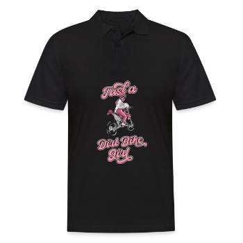 Mx motocross moto tout-terrain juste une moto tout-terrain fille - Polo Homme - noir - Devant - Kai (181cm)