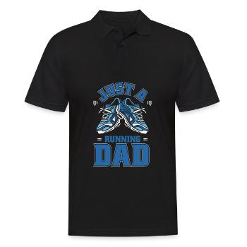 Läufer Jogger Runner Laufen Just A Running Dad - Polo Homme - noir - Devant - Kai (181cm)