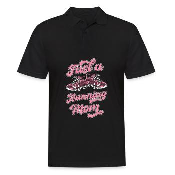 Läufer Jogger Runner Laufen Just A Running Mom - Polo Homme - noir - Devant - Kai (181cm)