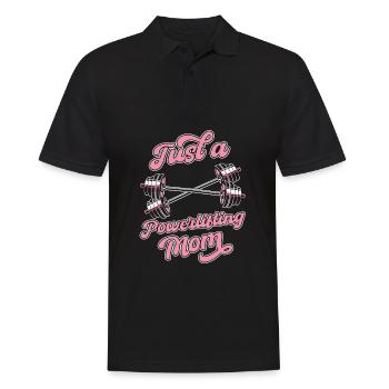 Powerlifting Powerlifter Juste une maman powerlifting - Polo Homme - noir - Devant - Kai (181cm)