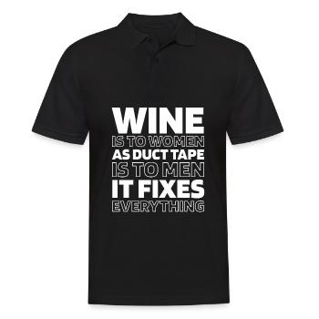 Schwarzer Humor Funny Quote Saying - Männer Poloshirt - Schwarz - Vorne - Kai (181cm)