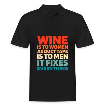 Schwarzer Humor Funny Quote Saying - Männer Poloshirt - Schwarz - Vorne - Kai (181cm)