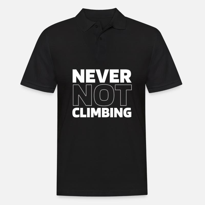 Klettern Kletterer - Männer Poloshirt - Schwarz