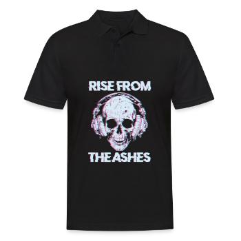 Techno Raver Skull - Men's Polo Shirt - black - Front - Kai (181cm)