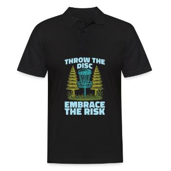 Frisbee Golf Disc Golf - Männer Poloshirt - Schwarz - Vorne - Kai (181cm)