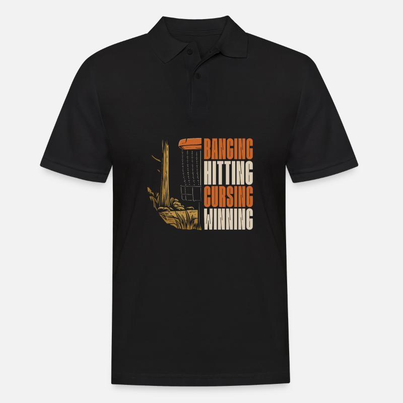 Frisbee Golf Disc Golf - Polo Homme - noir