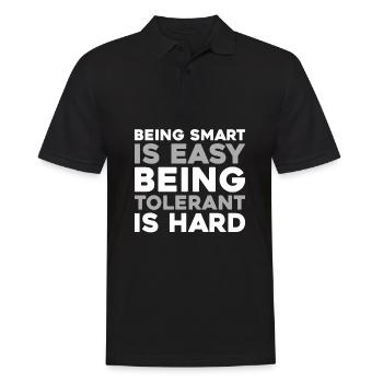 Schwarzer Humor Funny Quote Saying - Männer Poloshirt - Schwarz - Vorne - Kai (181cm)