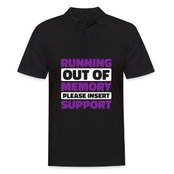 Alzheimer Funny Alzheimers Awareness - Männer Poloshirt - Schwarz - Vorne - Kai (181cm)
