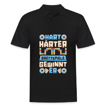 Board Game Board Game - Men's Polo Shirt - black - Front - Kai (181cm)