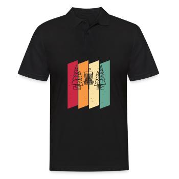 Frisbee Golf Disc Golf 8 Bit - Men's Polo Shirt - black - Front - Kai (181cm)